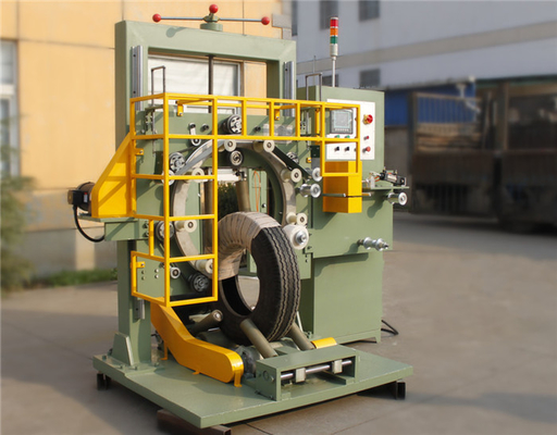 220V Vertical PLC Control Truck Tyre Wrapping Machine Car Tyre Packing Machinery GS300