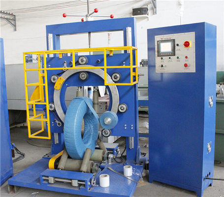 Crepe Paper Tire Packing Machine Labor Saving Coil Stretch Wrapping Machine 3.0kw