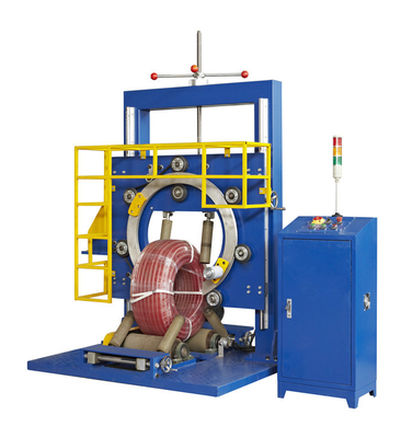 2.0kw Corrugated Coil Pipe Packing Machine Pipe Wrapping Machine