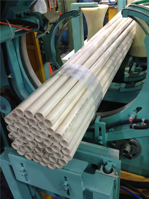 Horizontal PP PPR Pipe Packing Machine / Automatic Offline Plastic Pipe Bundling Machine