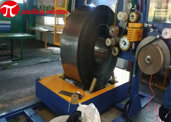 Slit Steel Coil Packing Machine Heavy Loading 1500mm Coil OD 80r/Min 4.0KW