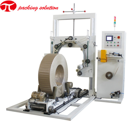 80r/min Vertical Aluminum Coil Wrapping Machine With PLC Programmable Controller Easy Loading