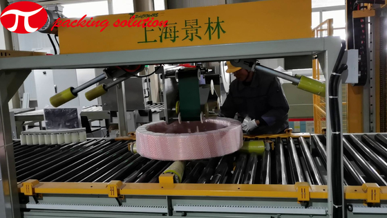 OD 1500mm Copper Coil Wrapping Machine With Automatic Shifting Station Customized