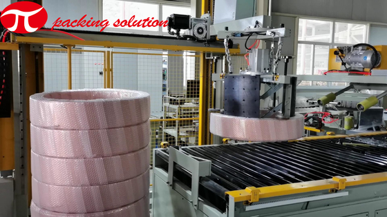 OD 1500mm Copper Coil Wrapping Machine With Automatic Shifting Station Customized