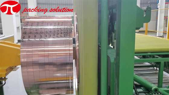 Weighing Copper Coil Packing Line Automatic Coil Wrapping Machine ISO9001 CE