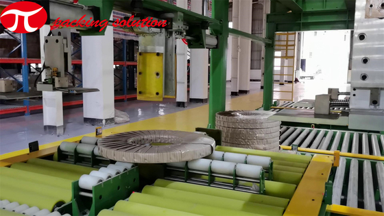 Weighing Copper Coil Packing Line Automatic Coil Wrapping Machine ISO9001 CE