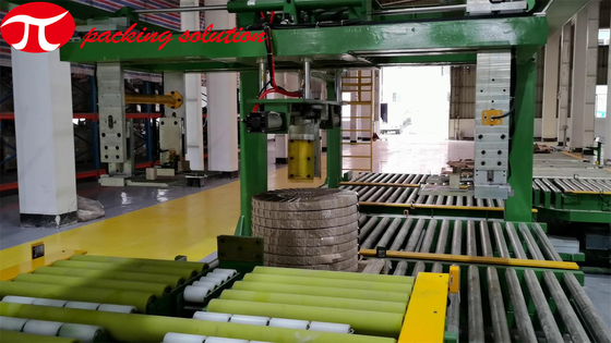 High Demand Horizontal Automatic Copper Coil Wrapping Packing Machine PLC Control Electric Driven