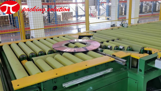 Weighing Copper Coil Packing Line Automatic Coil Wrapping Machine ISO9001 CE