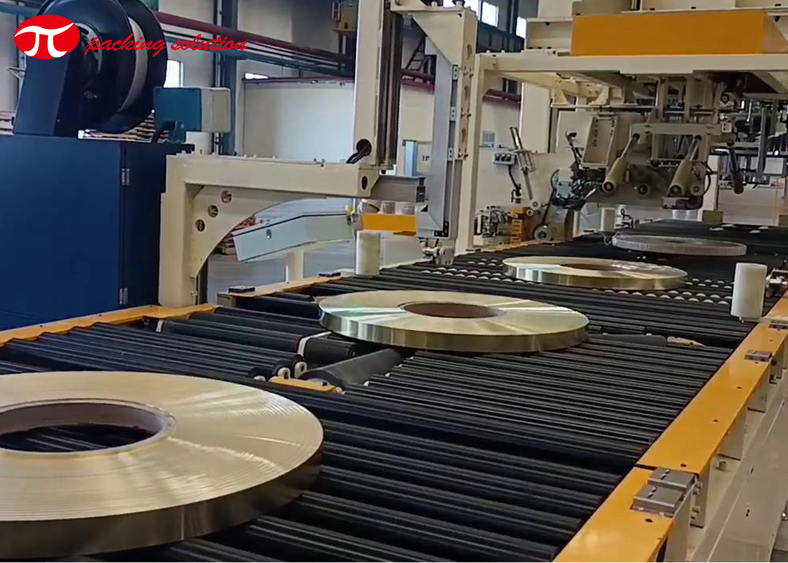 Slitted Coil Wrapping Machine Belt 5T Coil Stretch Wrapping Machine