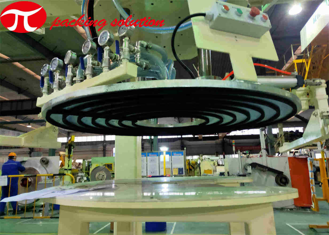 High Efficiency Copper Coil Packing Machine With Welding Stacking And Circumferential Labeling System