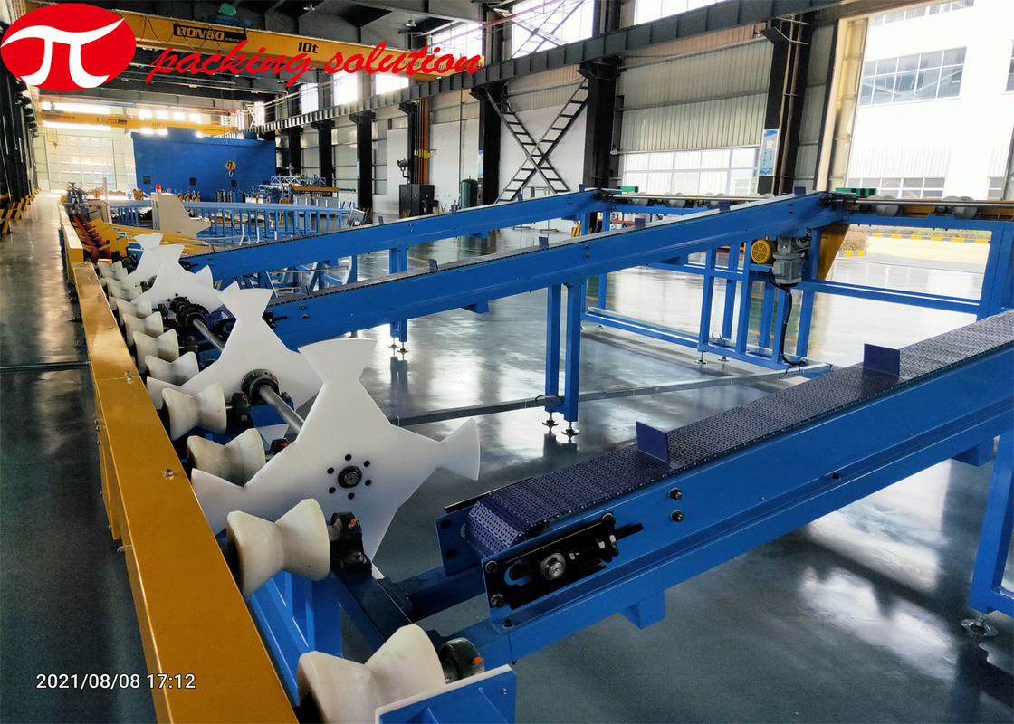 Automatic Steel Tube Packing Machine Stretch Film Wrapping Machine 200mm Dia 55mm ID