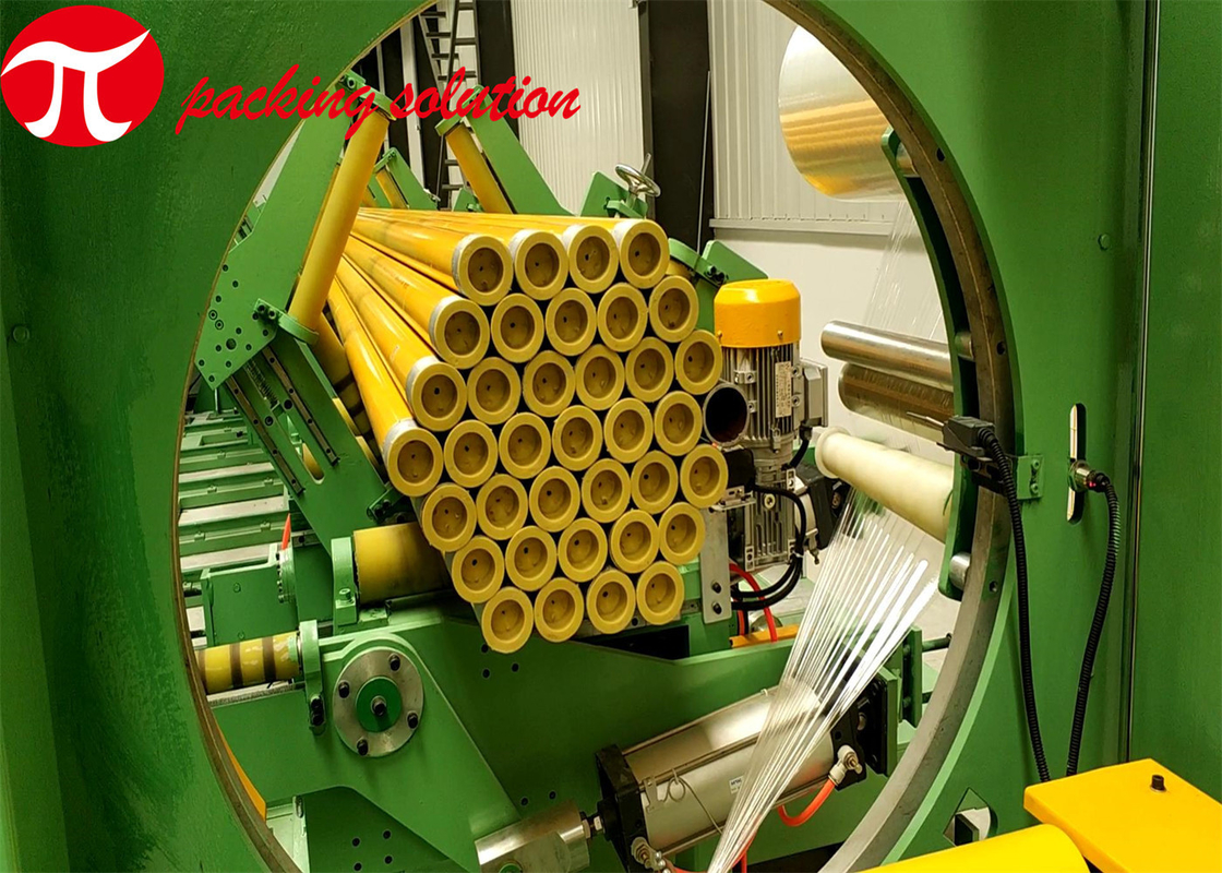 1000mm OD Tube Wrapping Machine 12 Months Warranty With Bundling Strapping System