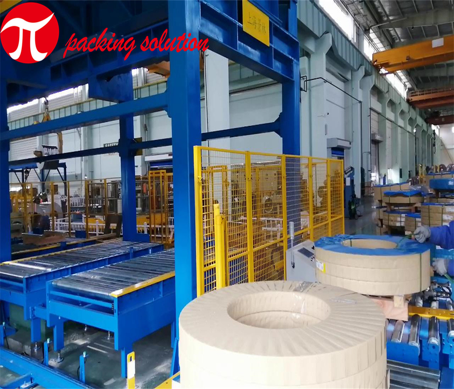 Jinglin Horizontal Coil Wrapping Machine Width 70mm-300mm 380V  For Metallurgical Industries