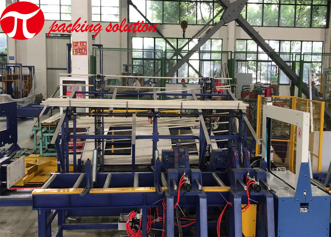 PE PVC Plastic Pipe Bundling Bagging Machine Using Plastic Woving Bag