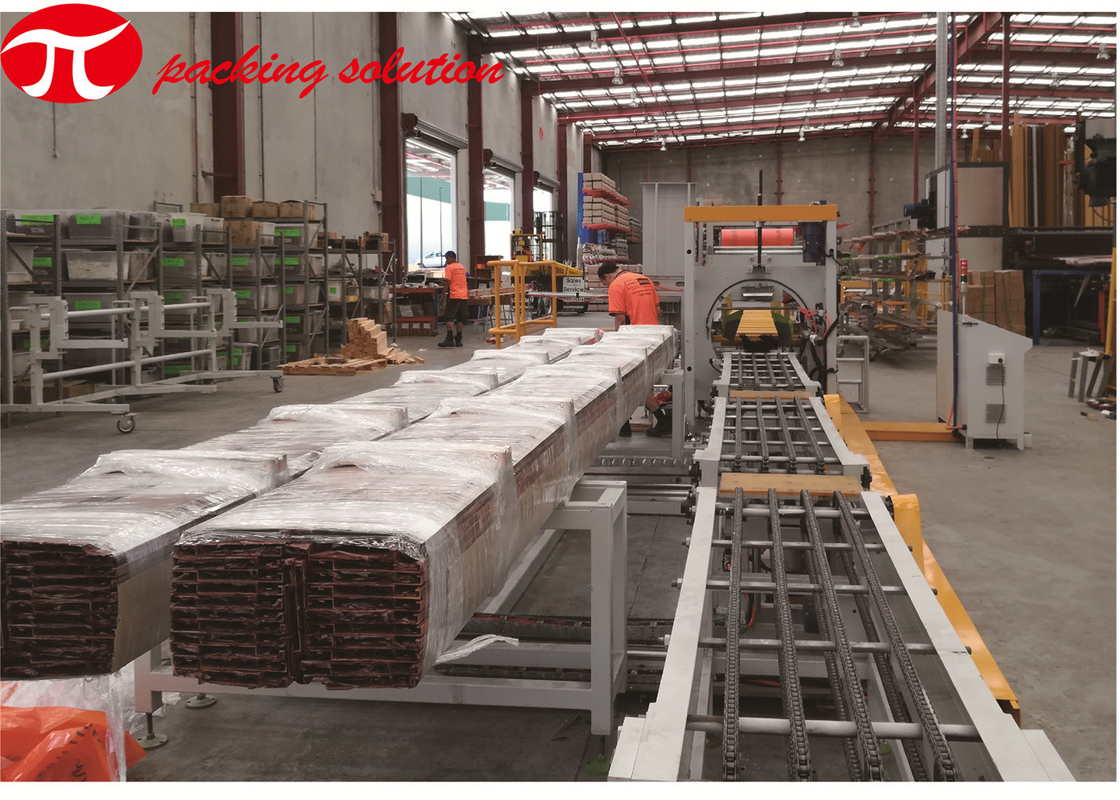 GG600 Stretch Film Packing Machine Steel Pipe Wrapping Conveying Speed 10m-20m/Min