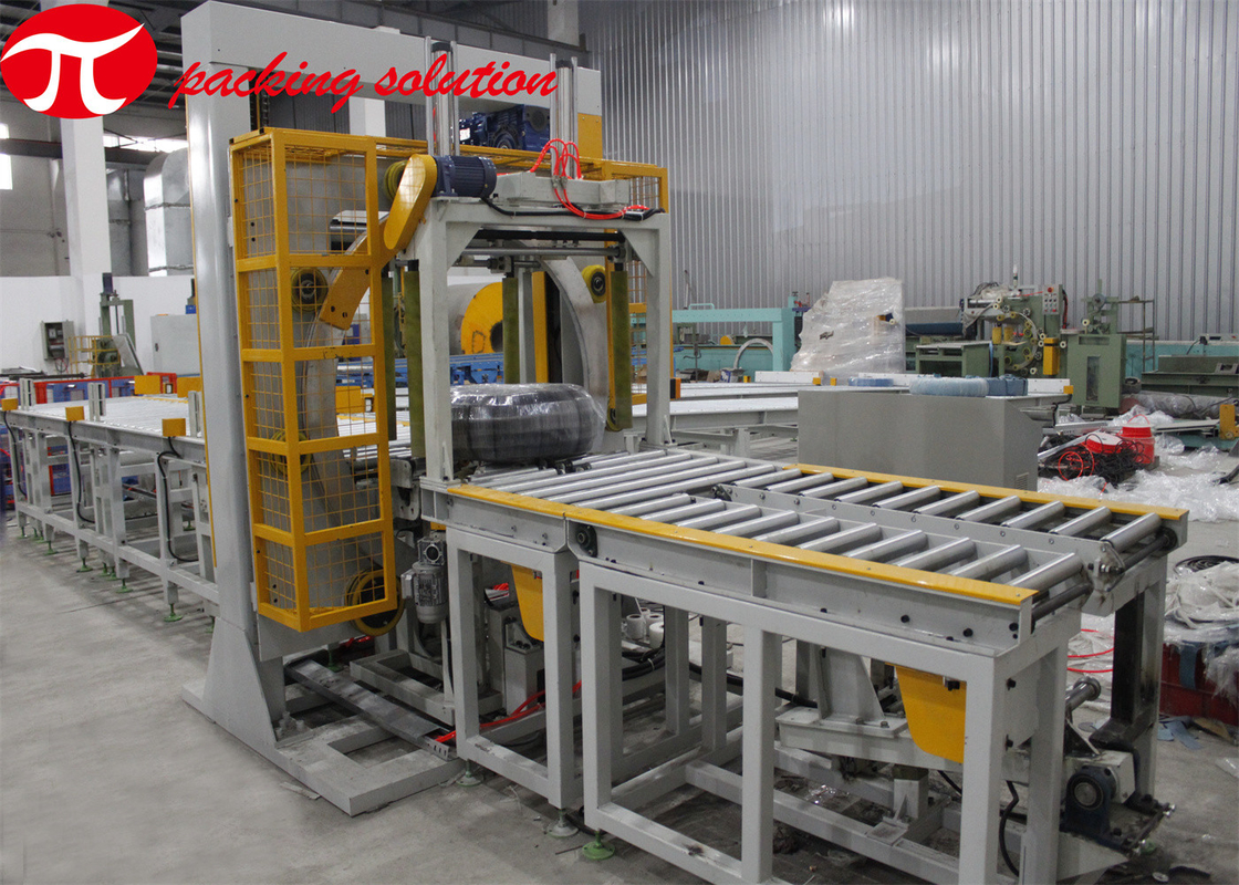 GG600 Stretch Film Packing Machine Steel Pipe Wrapping Conveying Speed 10m-20m/Min