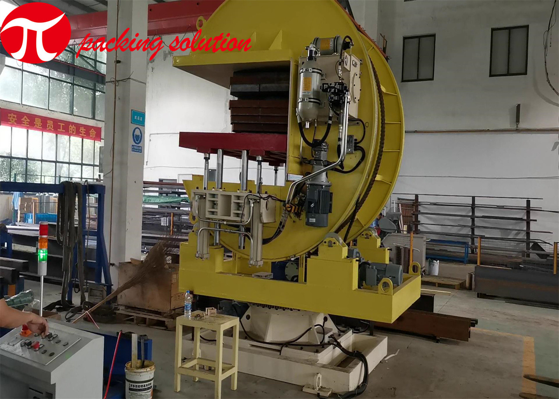 Transfer Mechanical Coil Tilter Easy Operation 180 Degree Coil Turnover Machine With Steering