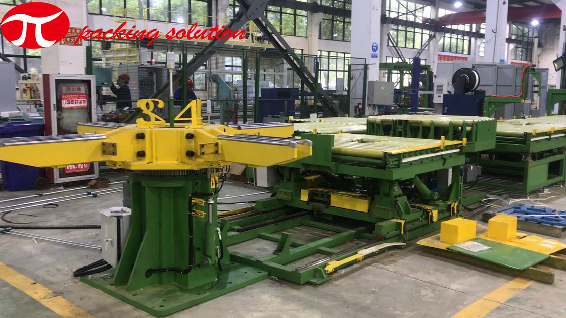 30mm Copper Coil Packaging Line LLDPE Welding Stacking Packaging Line