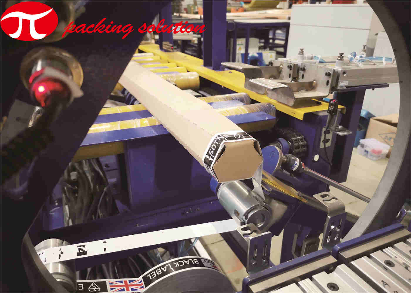 Auto Labeling Copper Tube Carton Wrapping Packaging Machine End Sealing Copper Coil Packing Line