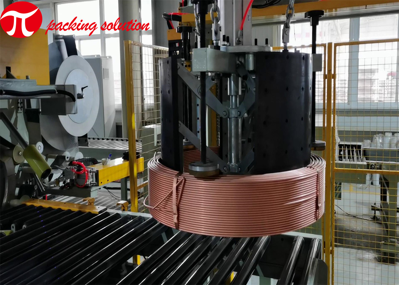 Palletizing Bundling Weighing Coil Stretch Wrapping Machine