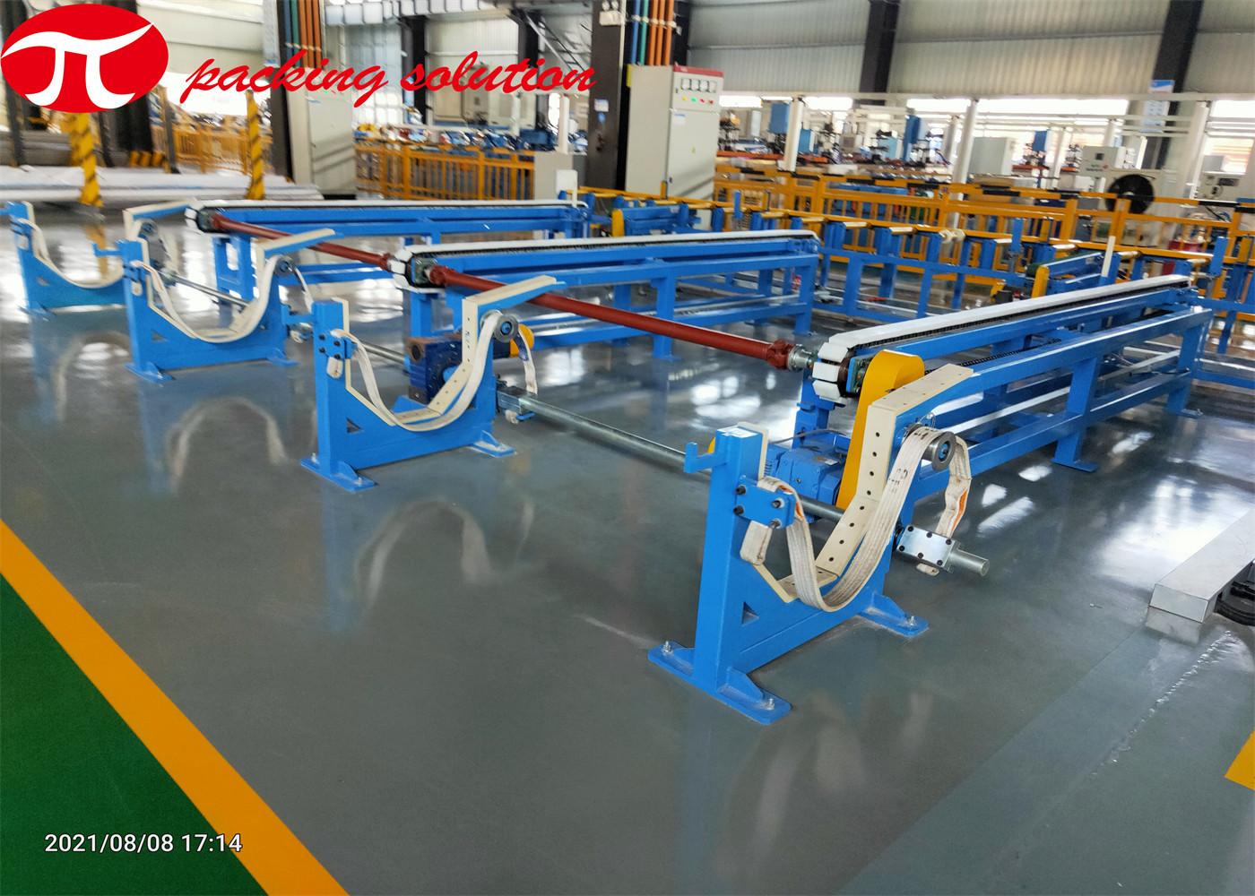 2.4kw Automatic Alarm Pipe Bundle / Steel Tube Packing Machine Safe Operation 70r/Min