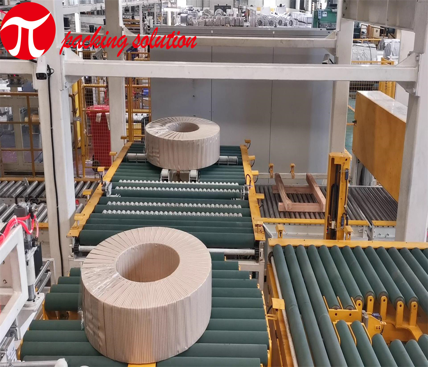 Fully Automatic Steel Coil Strapping Machine Standard Color  800mm-1500mm OD Can Be Customized