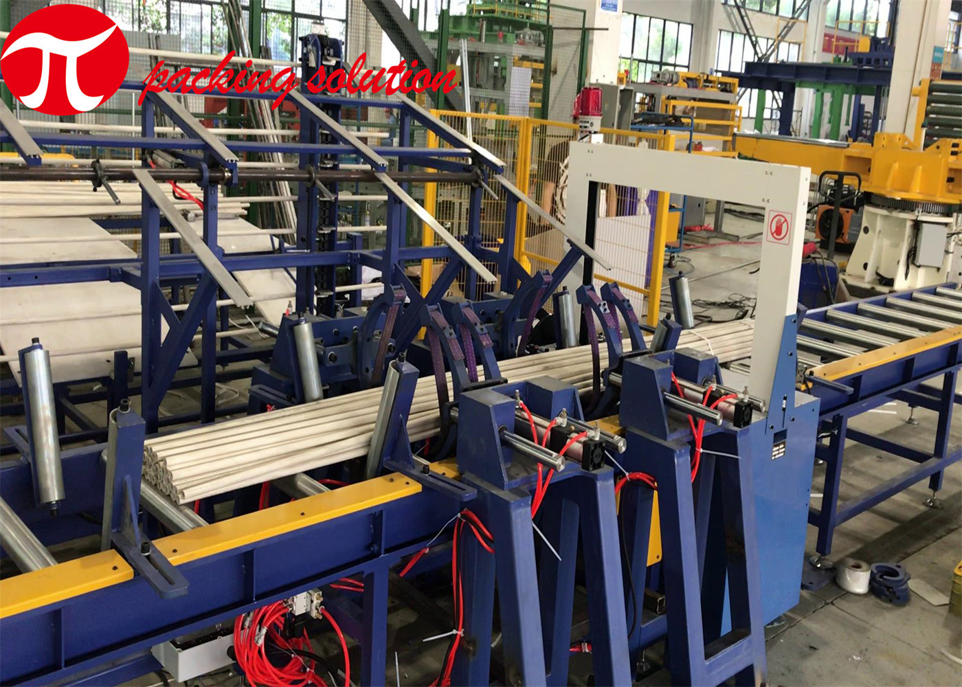 Automation PE PVC Pipe Packing Machine Collecting Strapping Line 2000mm/3000mm Length
