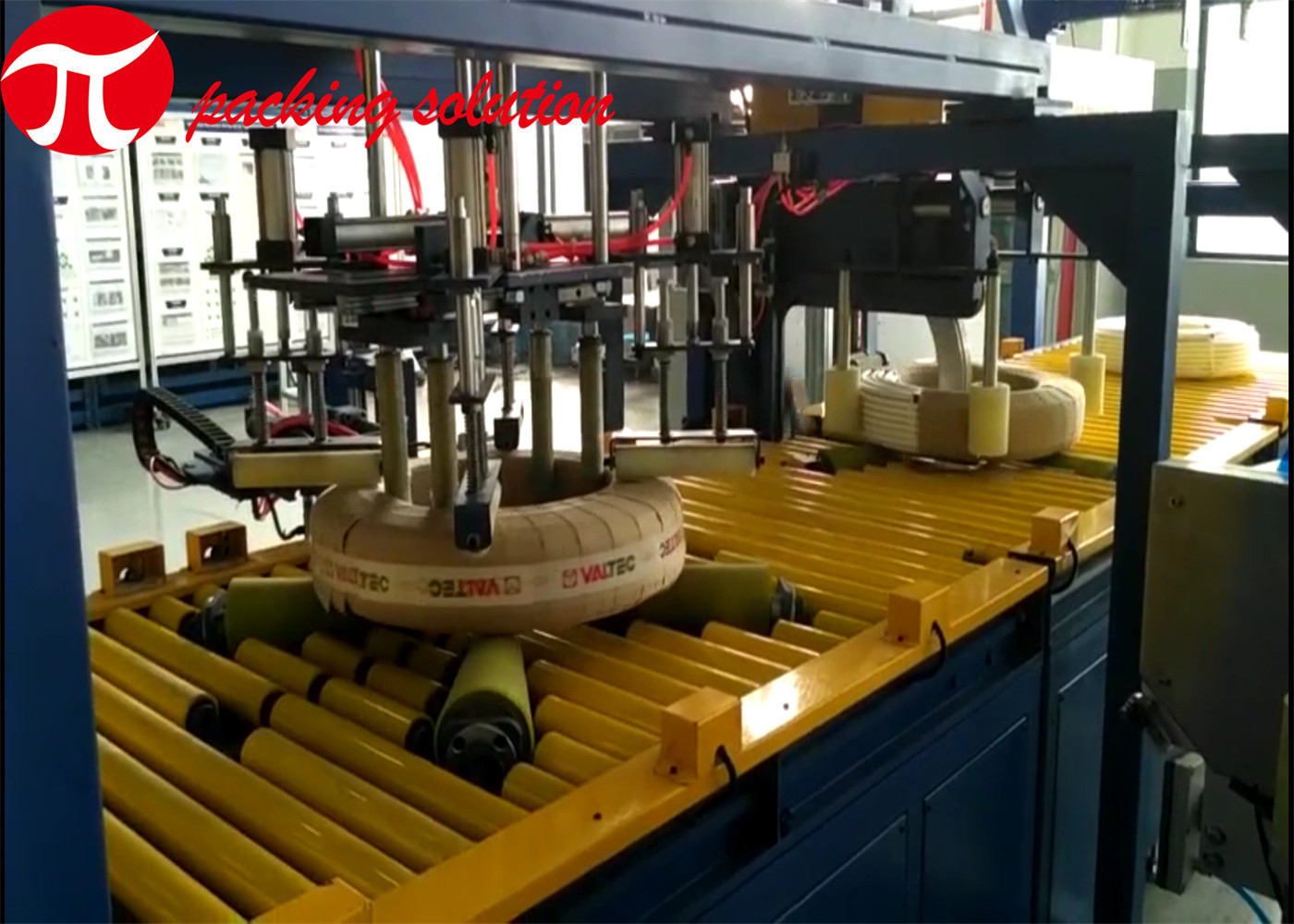 Plastic Pipe Packing Machine High Efficiency Automotic With Stacking Labeling System