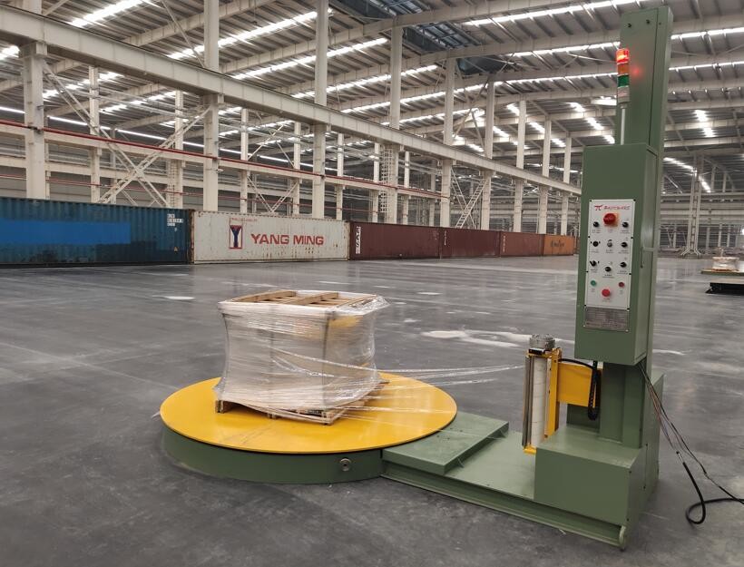 Fully Automatic Pallet Wrapper Remote Control Pallet Packing Machine With Scale 2100mm