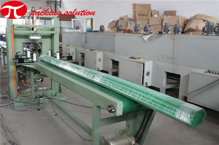 500kg Horizontal Wrapping Machine 1.5kw 0-12m/Min Stretch Film Wrapper Control Mode PLC