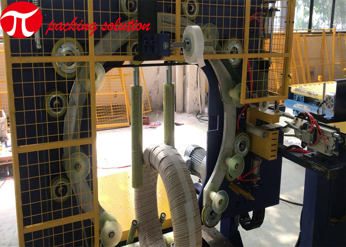 Trolley Steel Wire Packing Machine Max Loading 200KG PLC Control 1.5KW