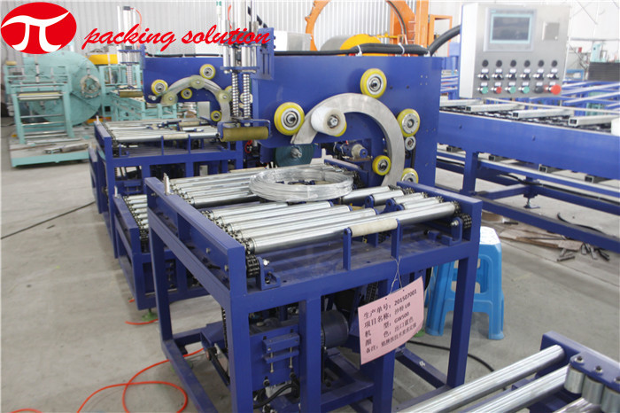 Trolley Type Vertical Strand Coil Packaging Machine GD800 60r/Min Electric Driven