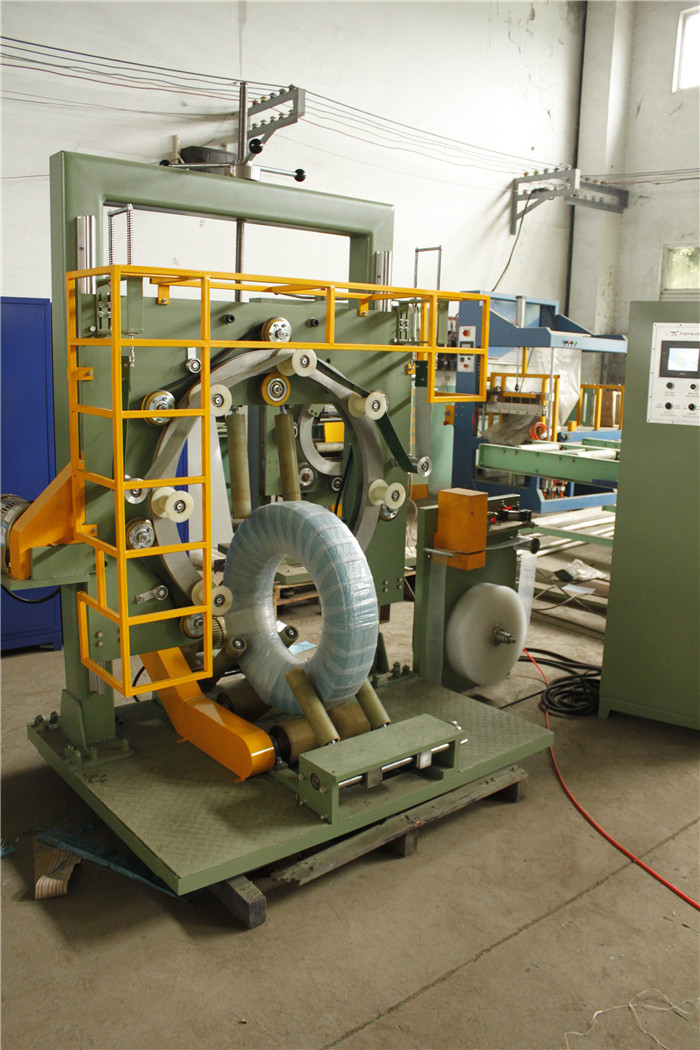 Wheel Tire Packing Machine Ring Type GS450 30-50r/Min Ring Speed With Plastic Tape