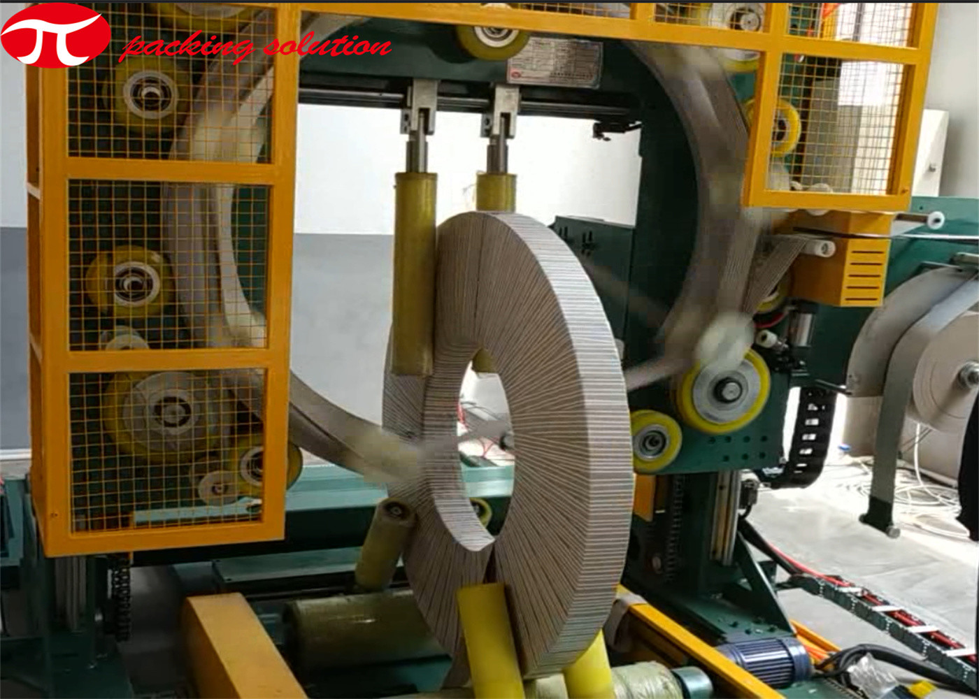 80r/Min steel coil packaging machine, anti-rust and dust-proof