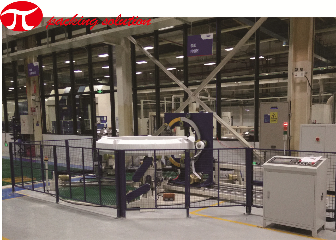 150mm Steel Wire Packing Machine Automatic Cold Drawing Wire Coil Wrapping Machine​ GS500